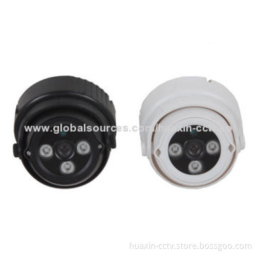 Fixed Dome Cameras with 3.6-12mm Lens, 800TVL, 3 Pieces IR LEDs